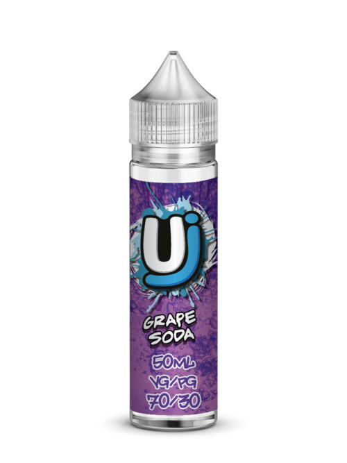 e-liquid bottle: Ultimate Juice Grape Soda 60ml shortfill